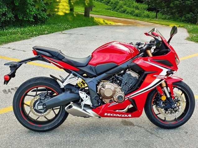 2021-2023 Honda CBR650R Motorcycle Fairings - Red White Black Stripe Canada