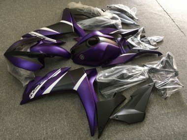 Online 2015-2018 Yamaha YZF R3/R25 Motorcycle Fairings - White Purple Matte Black Canada