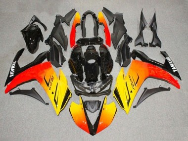 Online 2015-2018 Yamaha YZF R3/R25 Motorcycle Fairings - Yellow Red Black Canada