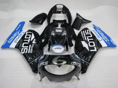 Online 1995-1997 Aprilia RS250 Motorcycle Fairings - Glossy Black White Blue Lotus Canada