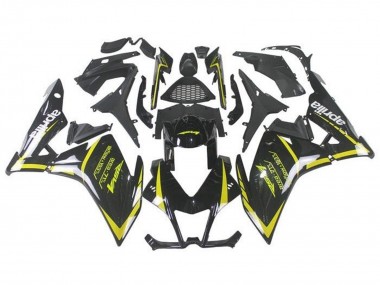Online 2009-2015 Aprilia RSV4 1000 Motorcycle Fairings - Black Yellow Canada