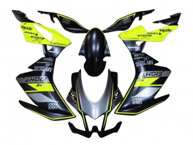 2016-2020 Aprilia RSV4 1000 Motorcycle Fairings - Matte Black Grey Yellow Canada