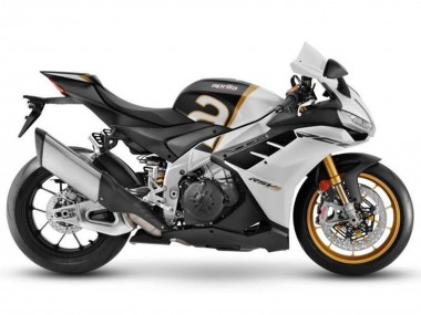 Online 2021-2024 Aprilia RSV4 1100 Motorcycle Fairings - Matte White Black Gold Canada