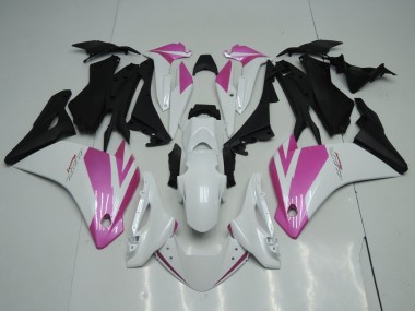 Online 2002-2006 Honda CBR125R Motorcycle Fairings - White Pink Matte Black Canada