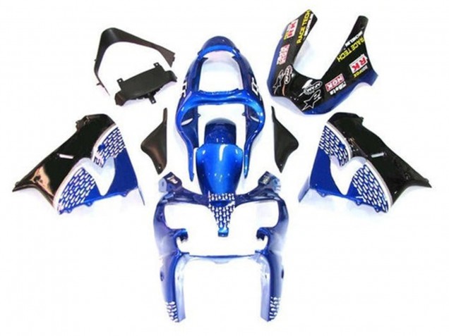 2002-2003 Kawasaki ZX9R Motorcycle Fairing - Blue White Black Canada
