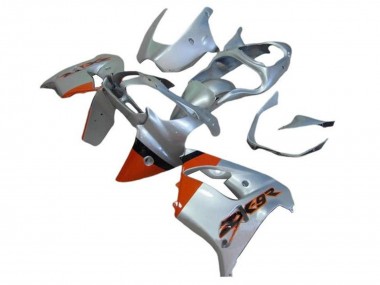 Online 2002-2003 Kawasaki ZX9R Motorcycle Fairings - Silver Orange Black Canada