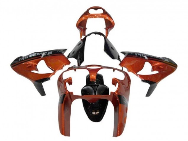 2002-2003 Kawasaki ZX9R Motorcycle Fairings - Orange Black Canada