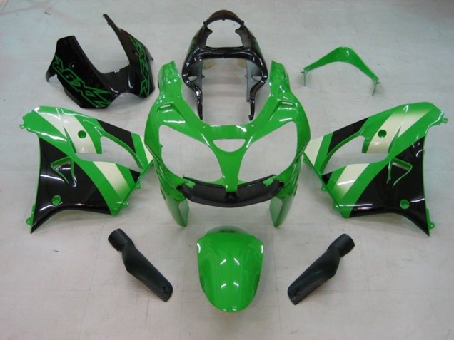 2002-2003 Kawasaki ZX9R Motorcycle Fairing - Green White Black Canada