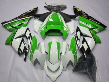 Online 2004-2005 Kawasaki ZX10R Motorcycle Fairings - White Green Canada