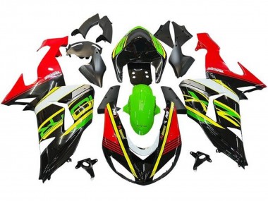 Online 2006-2007 Kawasaki ZX10R Motorcycle Fairings - Red Green Yellow Black Canada