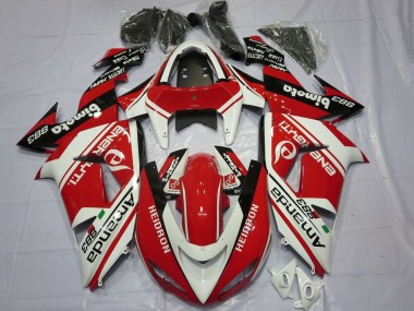 Online 2006-2007 Kawasaki ZX10R Motorcycle Fairings - White Red Black Amauda 883 Heidron Canada