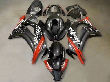 Online 2011-2015 Kawasaki ZX10R Motorcycle Fairings - Faux Carbon Fiber Red White Canada