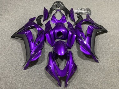 Online 2011-2015 Kawasaki ZX10R Motorcycle Fairings - Purple Matte Black Canada