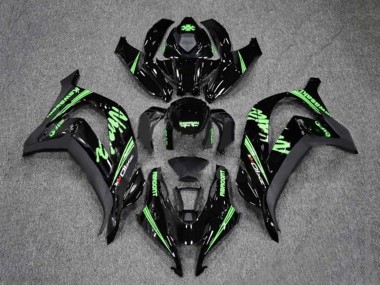 Online 2016-2020 Kawasaki ZX10R Motorcycle Fairings - Glossy Black Green Canada