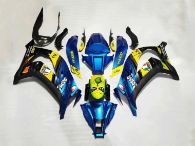 Online 2016-2020 Kawasaki ZX10R Motorcycle Fairings - Blue Yellow Shark Canada