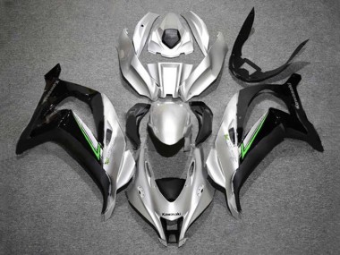 Online 2016-2020 Kawasaki ZX10R Motorcycle Fairings - Silver Green Black Canada