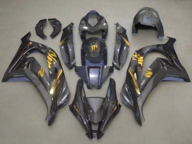 Online 2016-2020 Kawasaki ZX10R Motorcycle Fairings - Faux Carbon Fiber Gold Canada