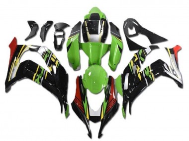 Online 2016-2020 Kawasaki ZX10R Motorcycle Fairings - Green Red Yellow Black Canada