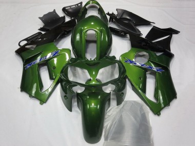 Online 2002-2006 Kawasaki ZX12R Motorcycle Fairings - Dark Green Black Blue Canada