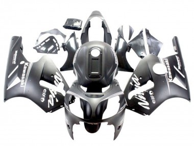 Online 2002-2006 Kawasaki ZX12R Motorcycle Fairings - Matte Black White Canada