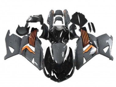 Online 2006-2011 Kawasaki ZX14R ZZR1400 Motorcycle Fairings - Grey Orange Black Canada