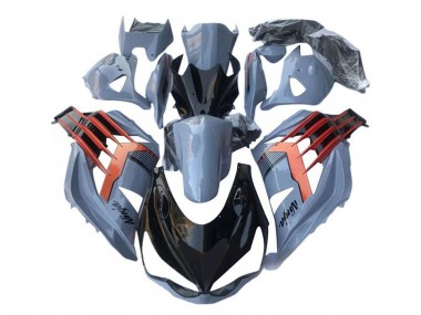 Online 2012-2024 Kawasaki ZX14R ZZR1400 Motorcycle Fairings - Light Blue Orange Black Canada