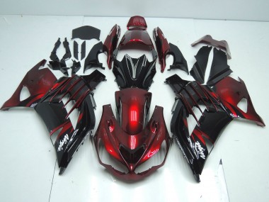 Online 2012-2024 Kawasaki ZX14R ZZR1400 Motorcycle Fairing - Red Glossy Black White Ninja Canada