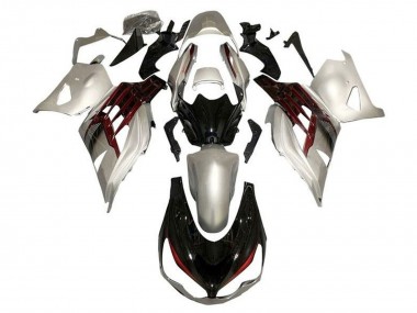 Online 2012-2024 Kawasaki ZX14R ZZR1400 Motorcycle Fairings - Silver Glossy Black Red Canada
