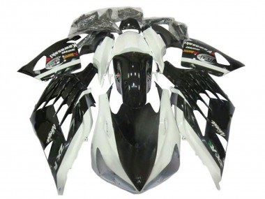 Online 2012-2024 Kawasaki ZX14R ZZR1400 Motorcycle Fairings - White Black Canada