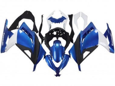 Online 2013-2024 Kawasaki EX300 Motorcycle Fairings - White Blue Black Canada
