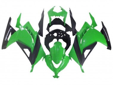 Online 2013-2024 Kawasaki EX300 Motorcycle Fairings - Green Black Canada
