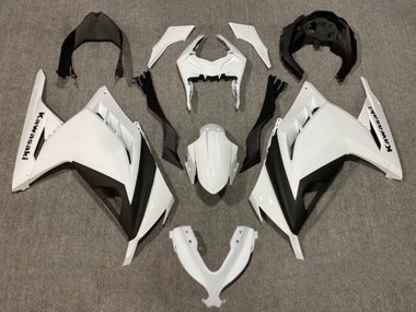 Online 2013-2024 Kawasaki EX300 Motorcycle Fairings - Pearl White Black Canada