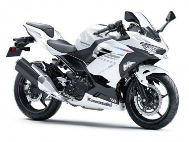 Online 2018-2024 Kawasaki Ninja 400 Motorcycle Fairings - Pearl White Blizzard Canada