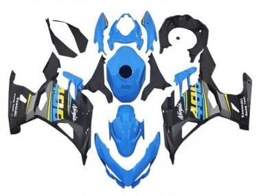 Online 2018-2024 Kawasaki Ninja 400 Motorcycle Fairings - Blue Black Yellow Grey Canada