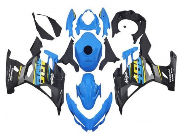 2018-2024 Kawasaki Ninja 400 Motorcycle Fairings - Blue Black Yellow Grey Canada