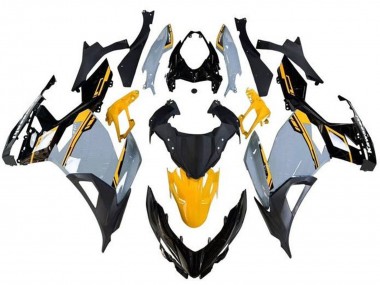 Online 2018-2024 Kawasaki Ninja 400 Motorcycle Fairings - Nardo Grey Orange Black Canada
