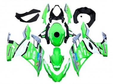 Online 2018-2024 Kawasaki Ninja 400 Motorcycle Fairings - Green Grey Black Blue Trick Star Bridgestone Canada