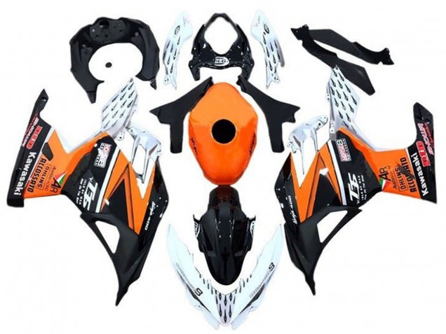 2018-2024 Kawasaki Ninja 400 Motorcycle Fairings - Orange White Black Canada