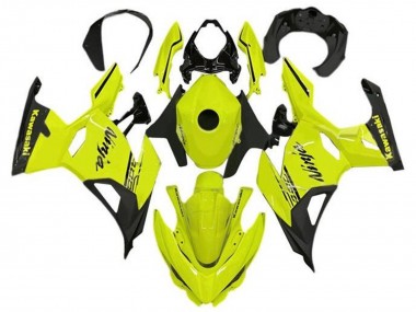 Online 2018-2024 Kawasaki Ninja 400 Motorcycle Fairings - Neon Yellow Black Canada