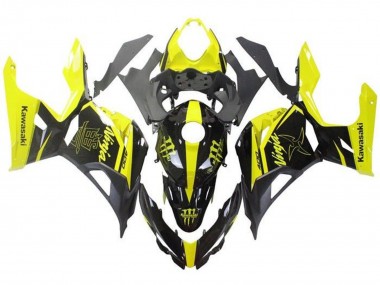 Online 2018-2024 Kawasaki Ninja 400 Motorcycle Fairings - Yellow Black Monster Canada