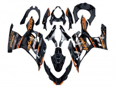 Online 2018-2024 Kawasaki Ninja 400 Motorcycle Fairings - Glossy Black Orange Grey Canada