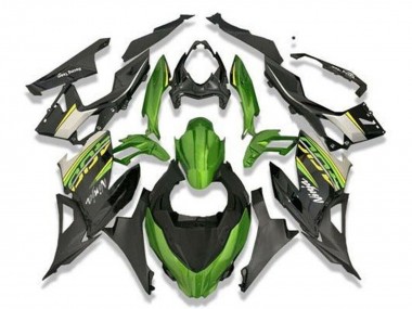 Online 2018-2024 Kawasaki Ninja 400 Motorcycle Fairings - Green Black Grey Canada