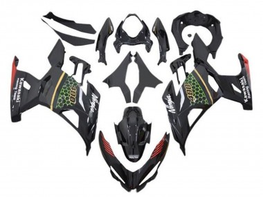 Online 2018-2024 Kawasaki Ninja 400 Motorcycle Fairings - Black Green Red Yellow Honeycomb Canada