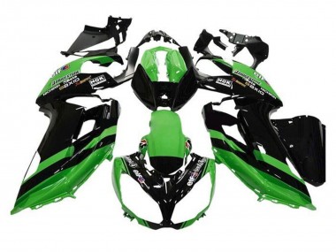 Online 2012-2016 Kawasaki Ninja 650 EX650 Motorcycle Fairings - Green Black Stripe Canada