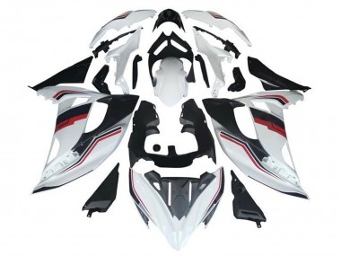 Online 2017-2019 Kawasaki Ninja 650 EX650 Motorcycle Fairings - White Red Black Stripe Canada