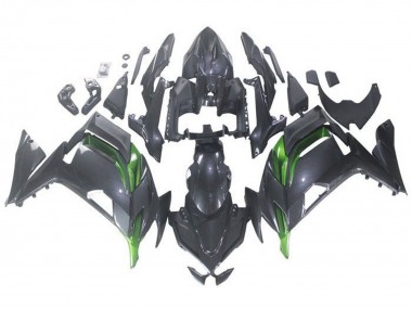 Online 2020-2024 Kawasaki Ninja 650 EX650 Motorcycle Fairings - Faux Carbon Fiber Green Canada