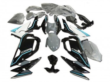 Online 2020-2024 Kawasaki Ninja 650 EX650 Motorcycle Fairings - White Blue Glossy Black Canada