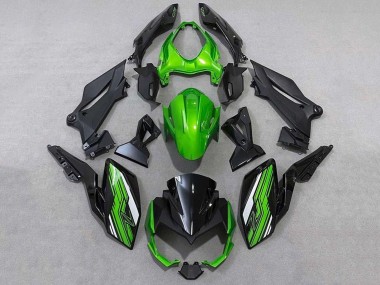 Online 2018-2024 Kawasaki Z400 Motorcycle Fairings - Green White Black Canada