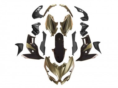 Online 2015-2021 Kawasaki Versys 650 Motorcycle Fairings - Gold Black Canada