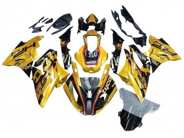 Online 2015-2016 BMW S1000RR Motorcycle Fairings - Gold Black Tyco Canada